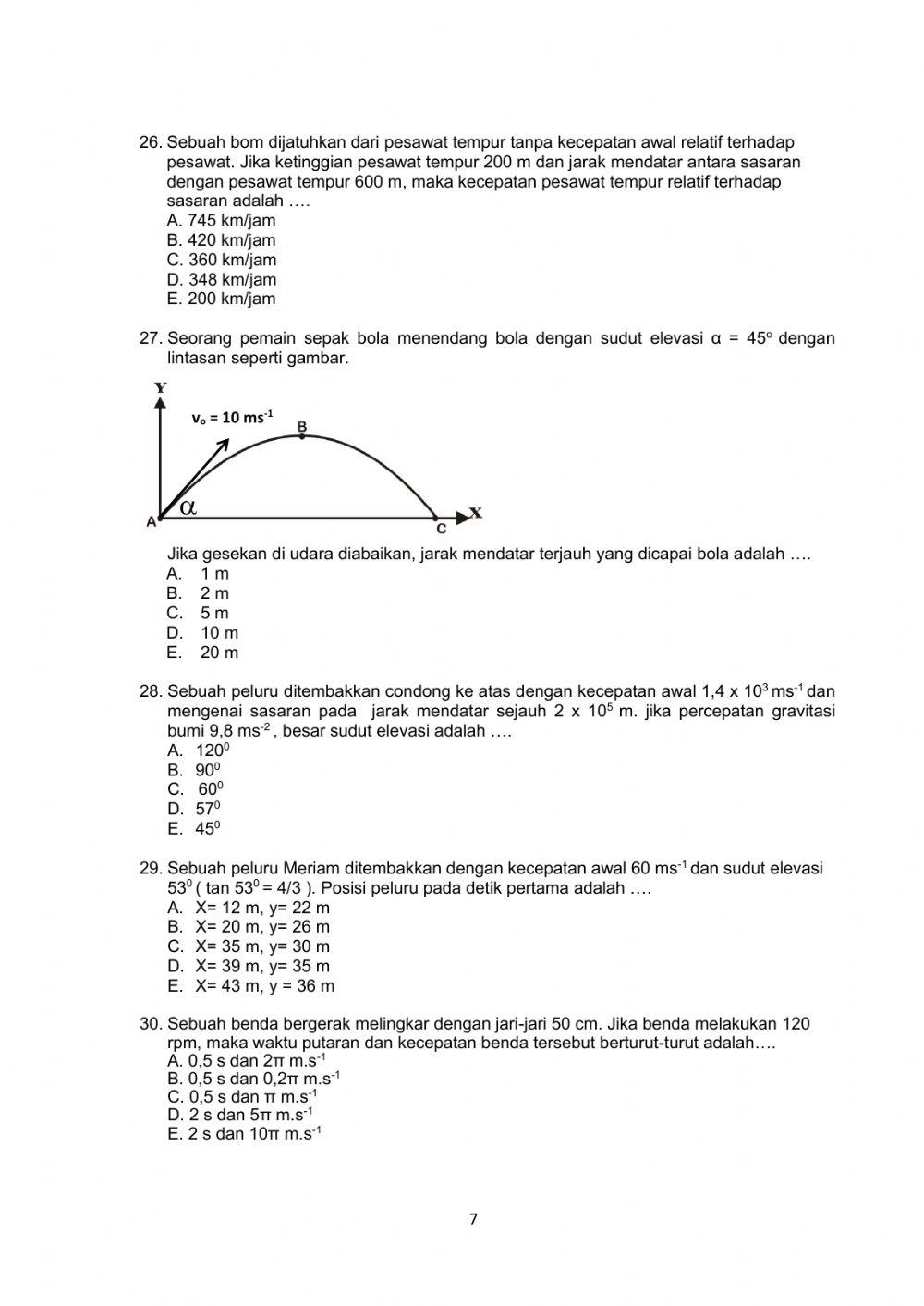 Ulangan harian fisika