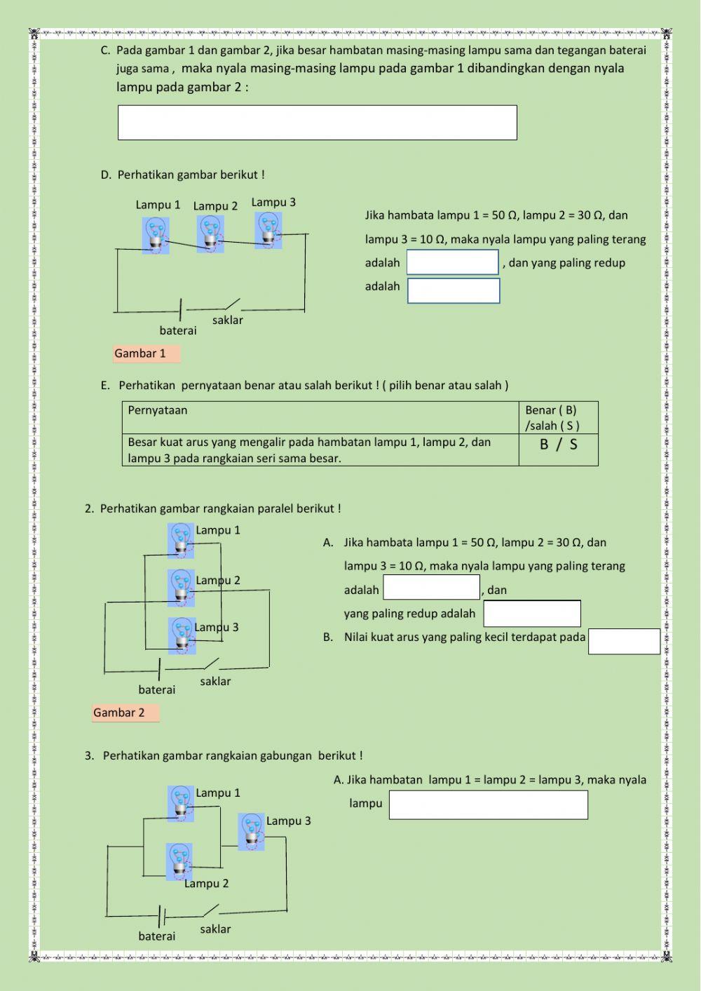 Rangkaian seri, paralel, dan campuran