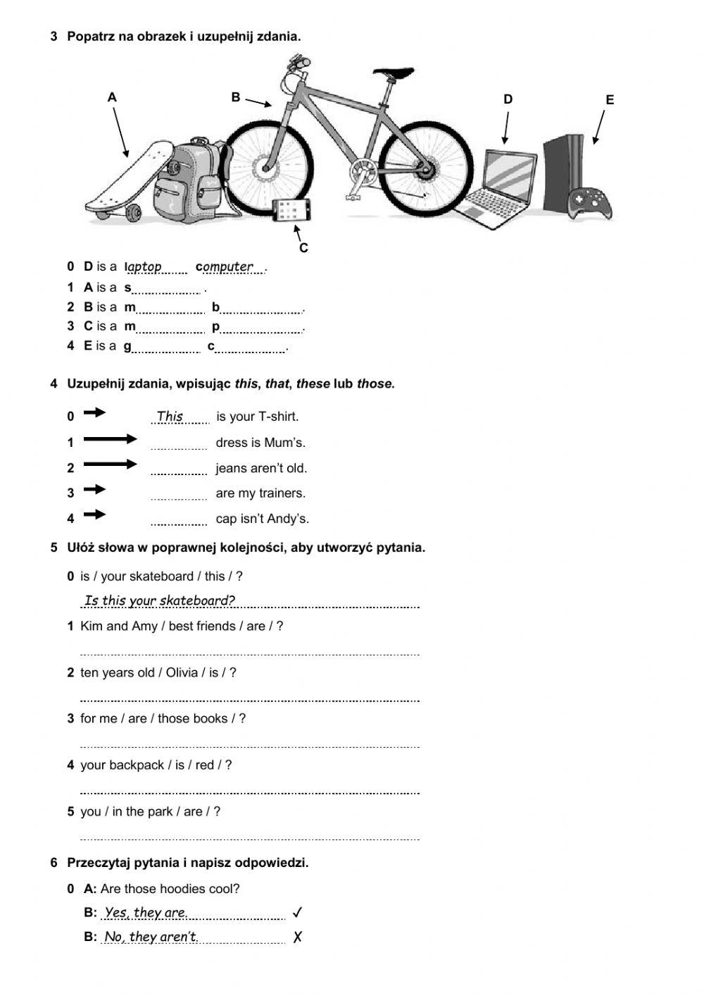English Class A1+ Test Unit 4 6236512 | Test Unit 2 English Class A1 kl. 4 | Katarzyna