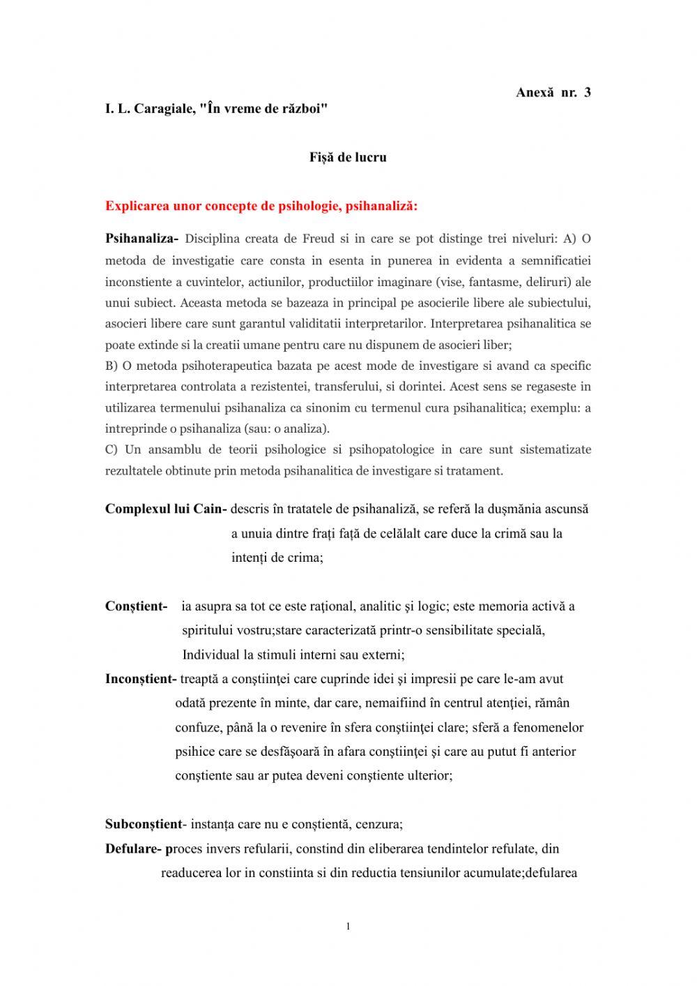 In vreme de razboi, I.L. Caragiale-Anexa 3