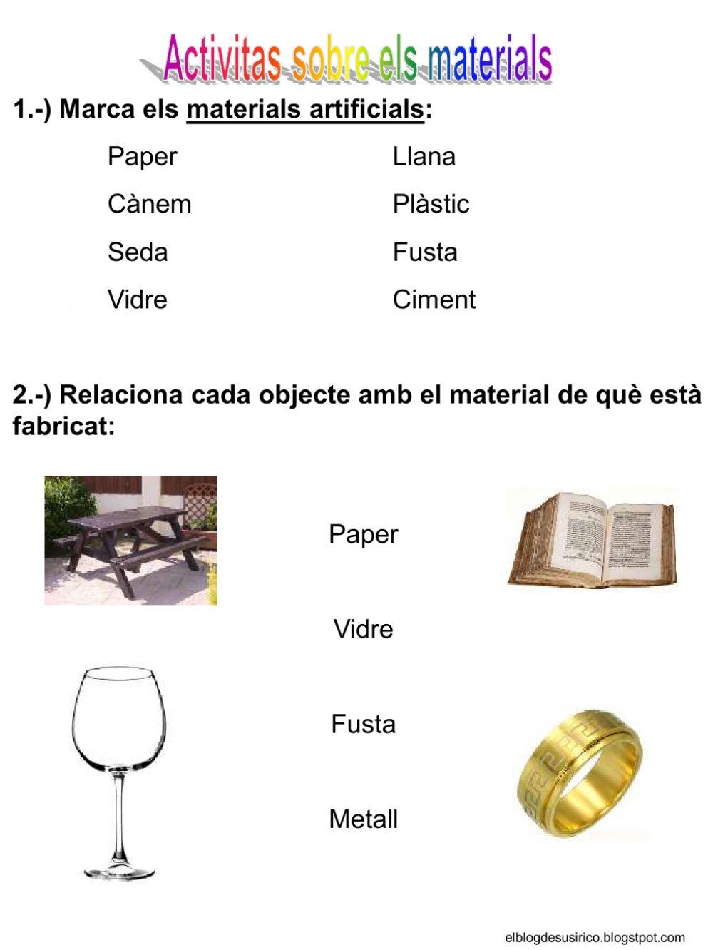 Els materials