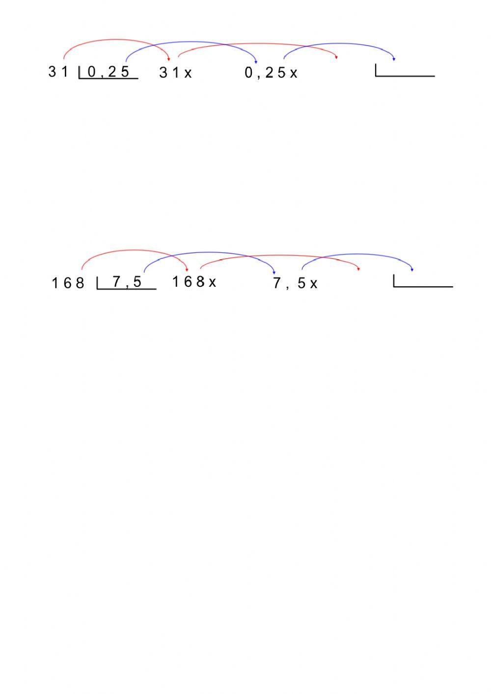 Divisions amb decimals