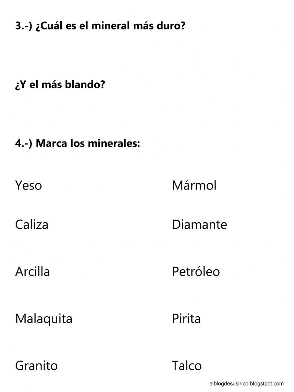 Los minerales