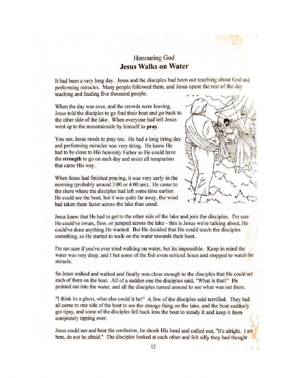 Jesus Walks on Water