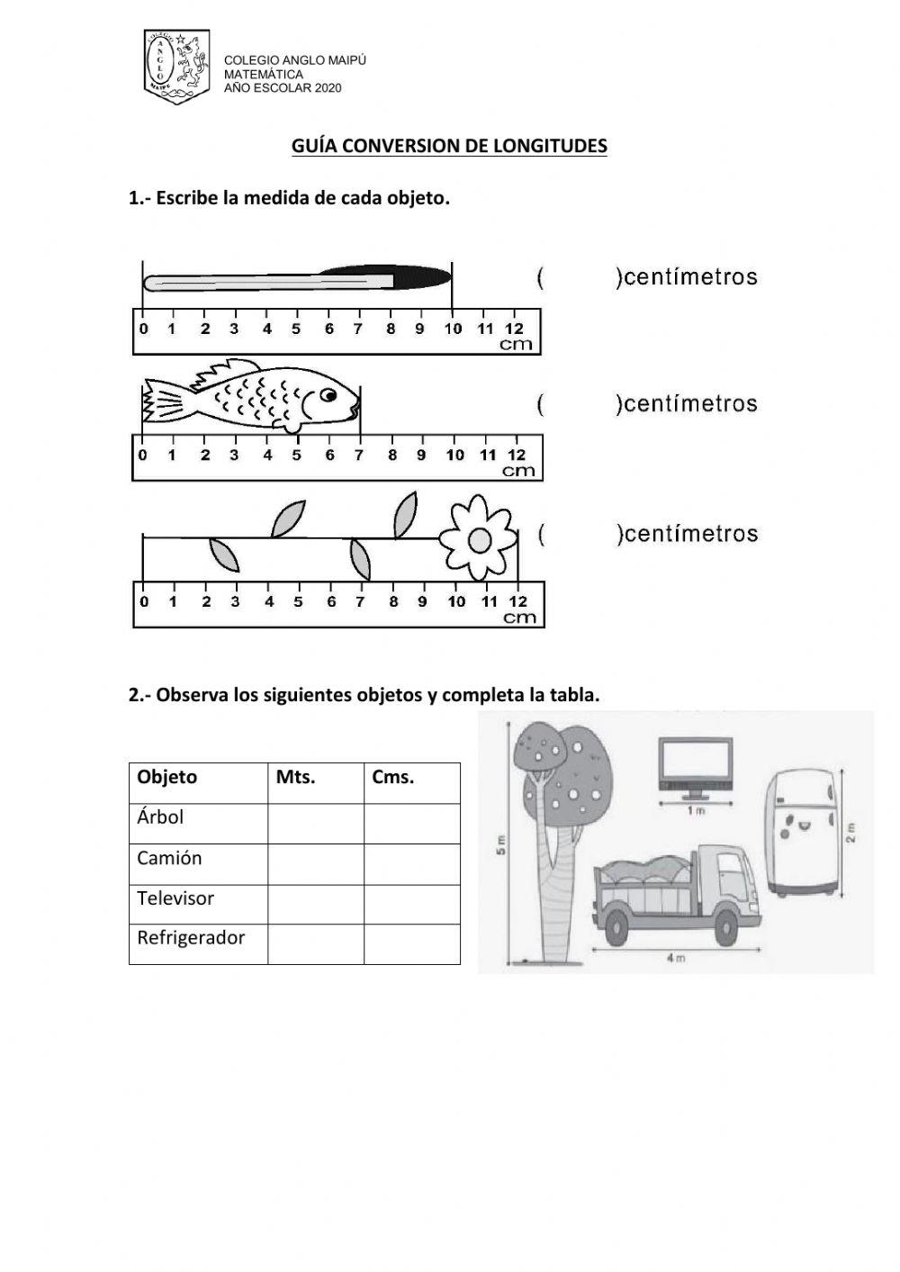 Conversión de Longitudes