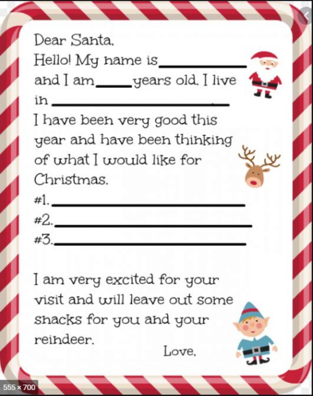 A letter to santa