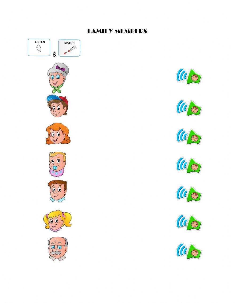 Family members - vocabulary