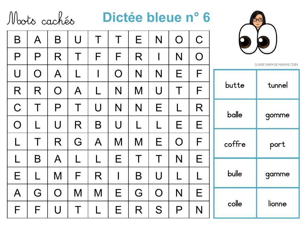 Dictée bleue 6