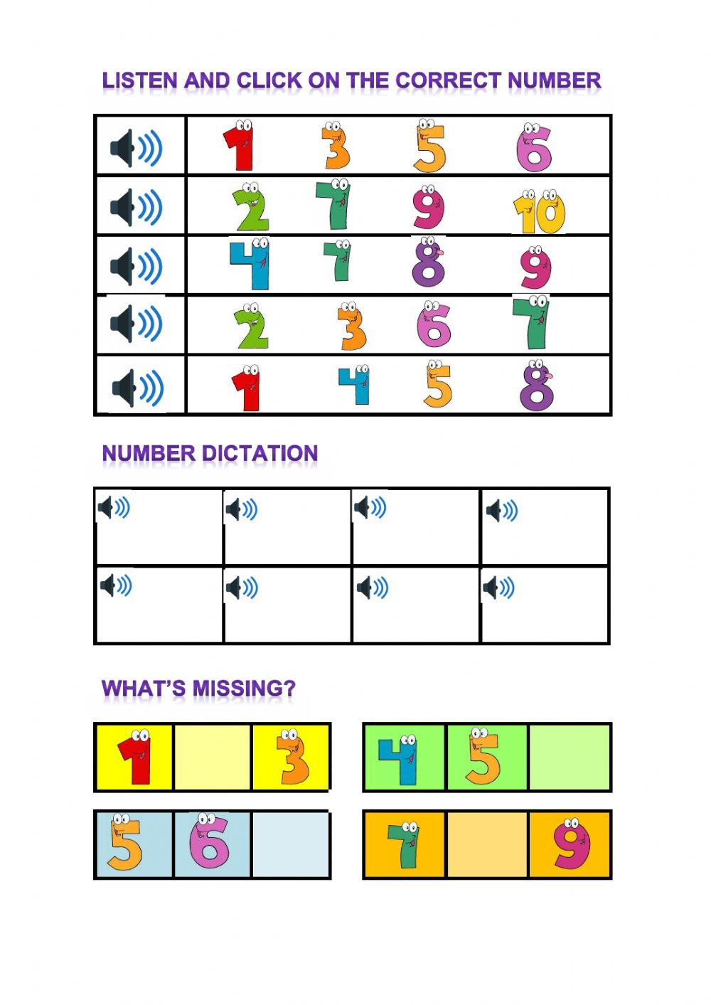 Numbers - exercises