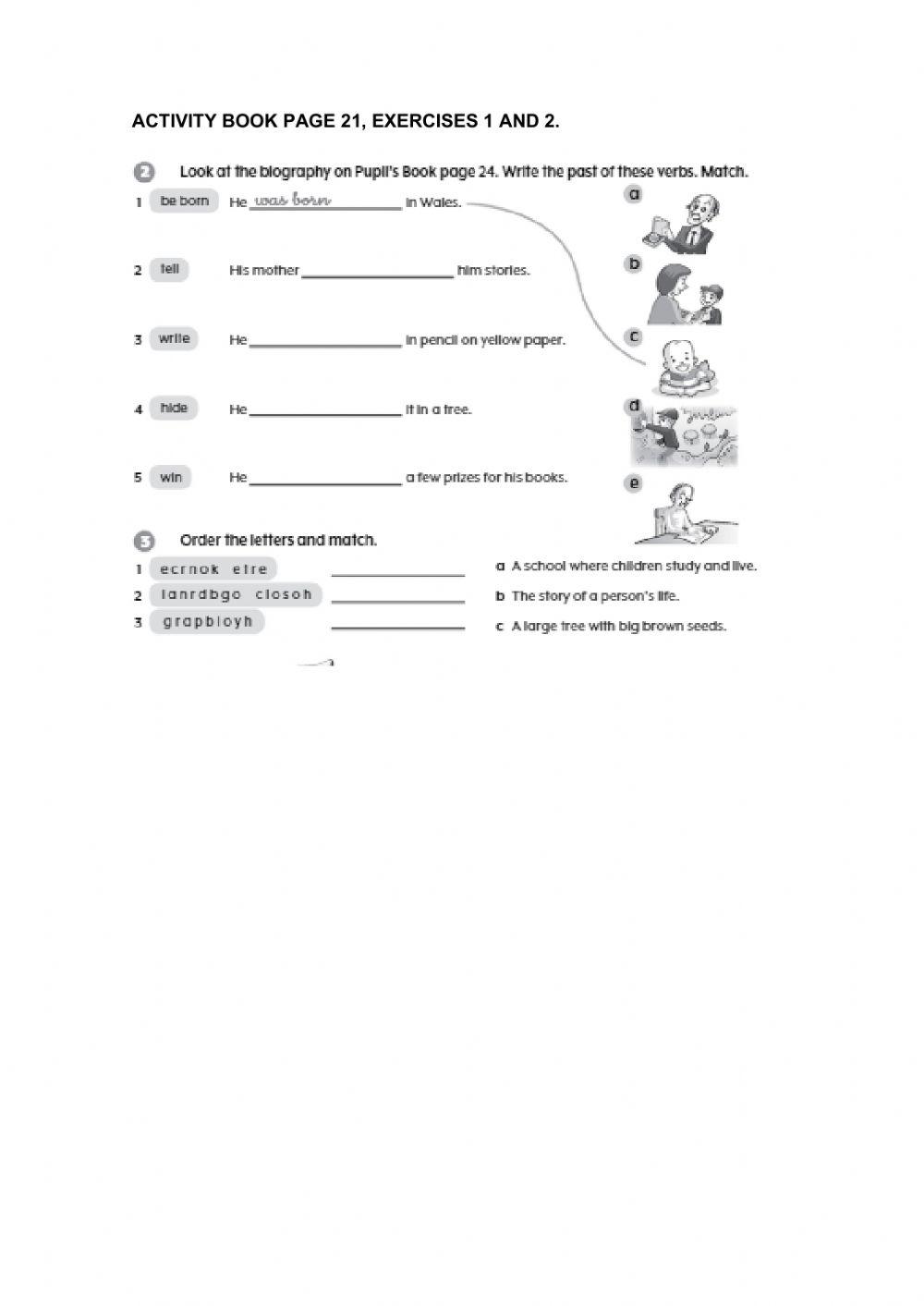 Activity book page 21