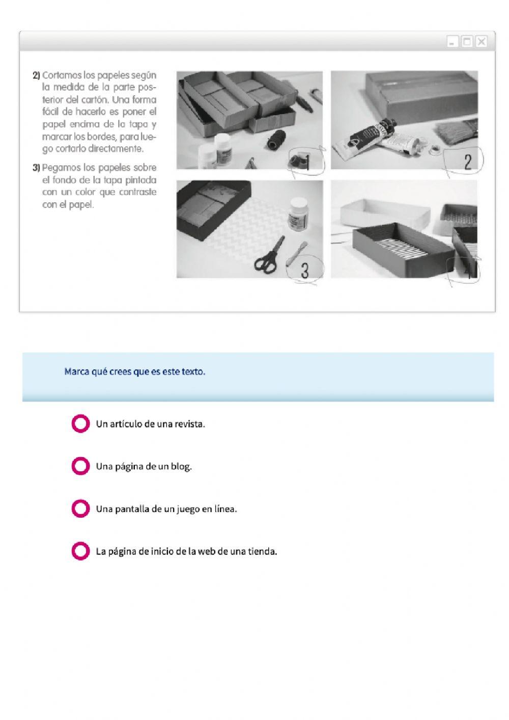 Comprensión lectora tema 4