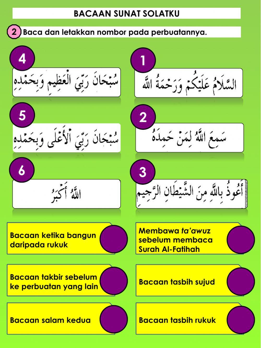 Bacaan Sunat Solatku
