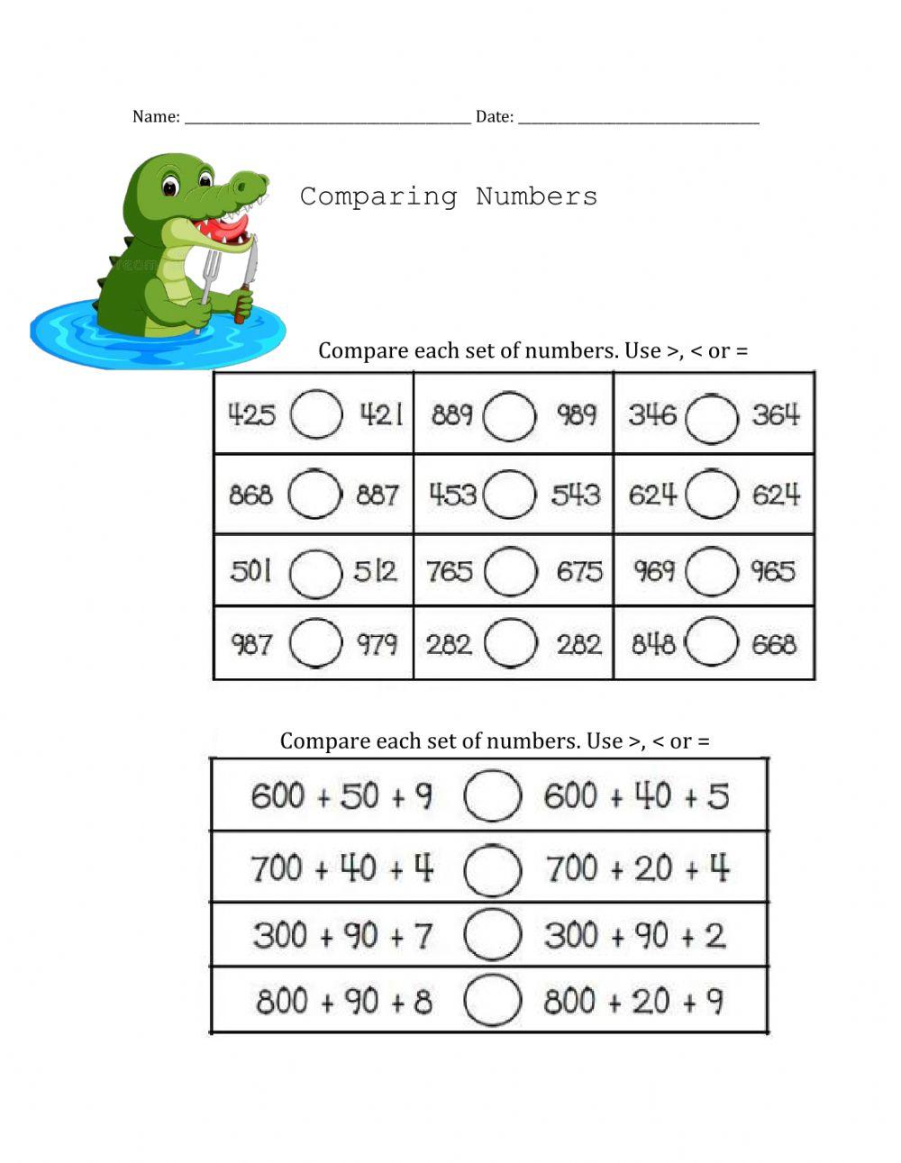 505780 Comparing Numbers Ms Gierszewski 505780 Comparing Numbers Ms Gierszewski