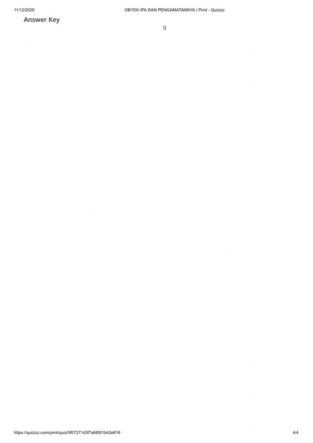 Obyek ipa dan pengamatannya