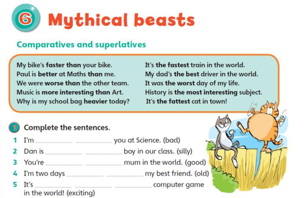 Comparatives and Superlatives
