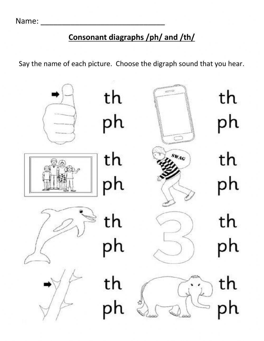 Consonant Digraph (ph-th)