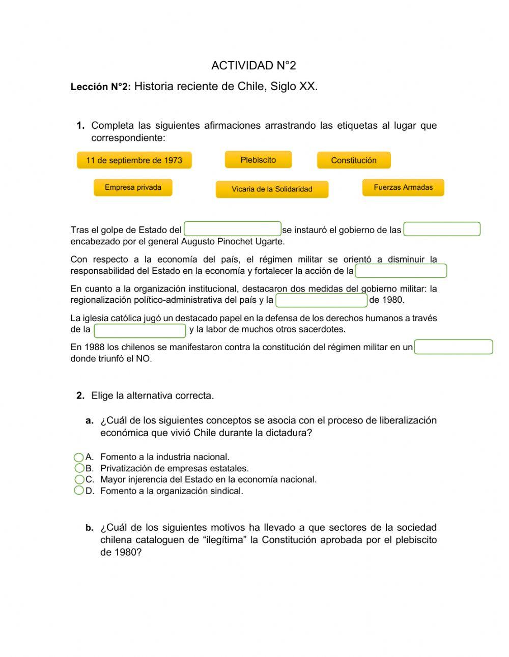 Dictadura Militar en Chile