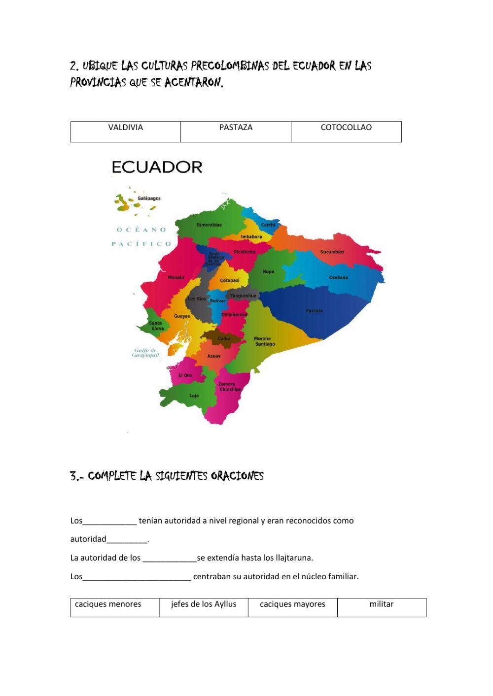 Culturas precolombinas del Ecuador