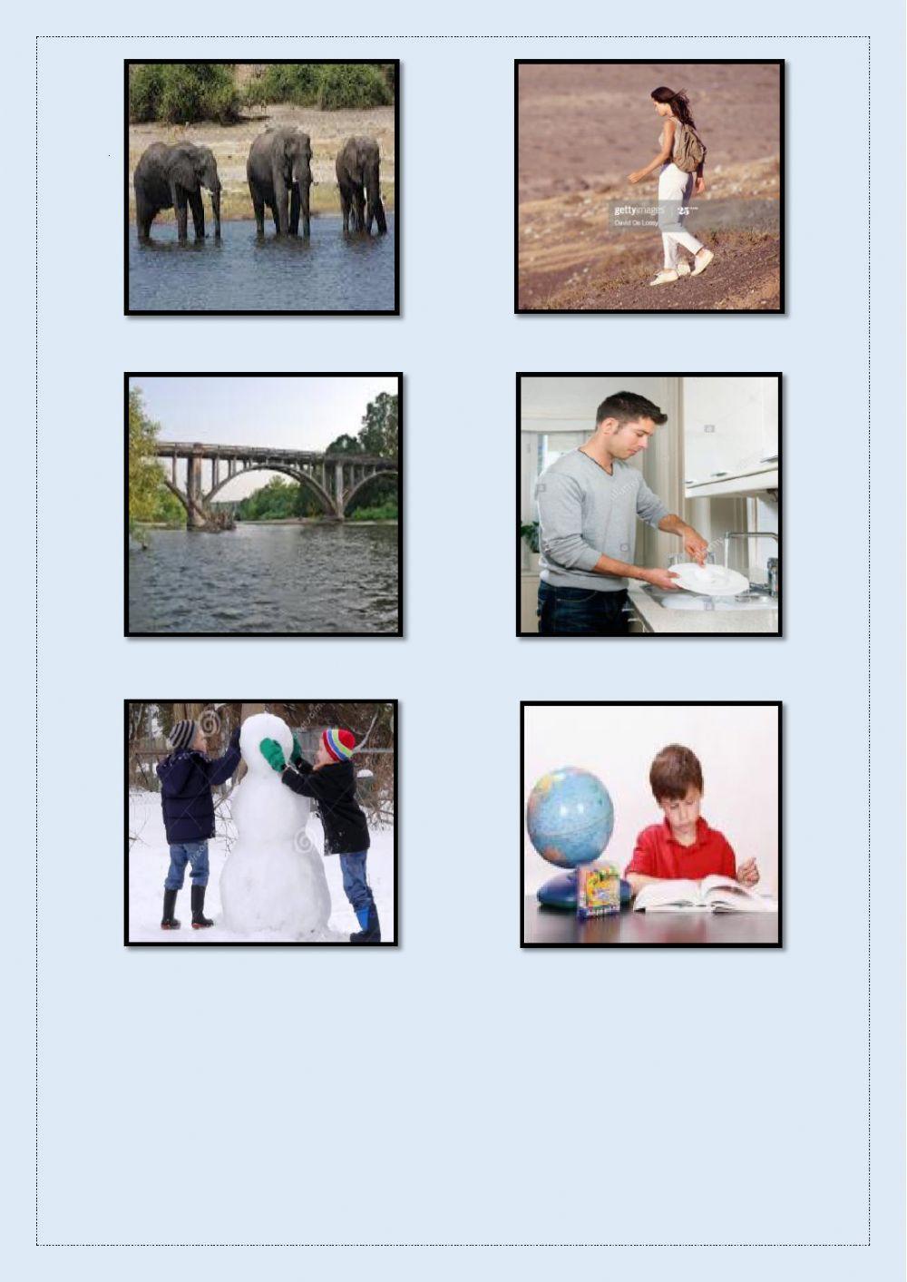 Order the sentences- Number the pictures