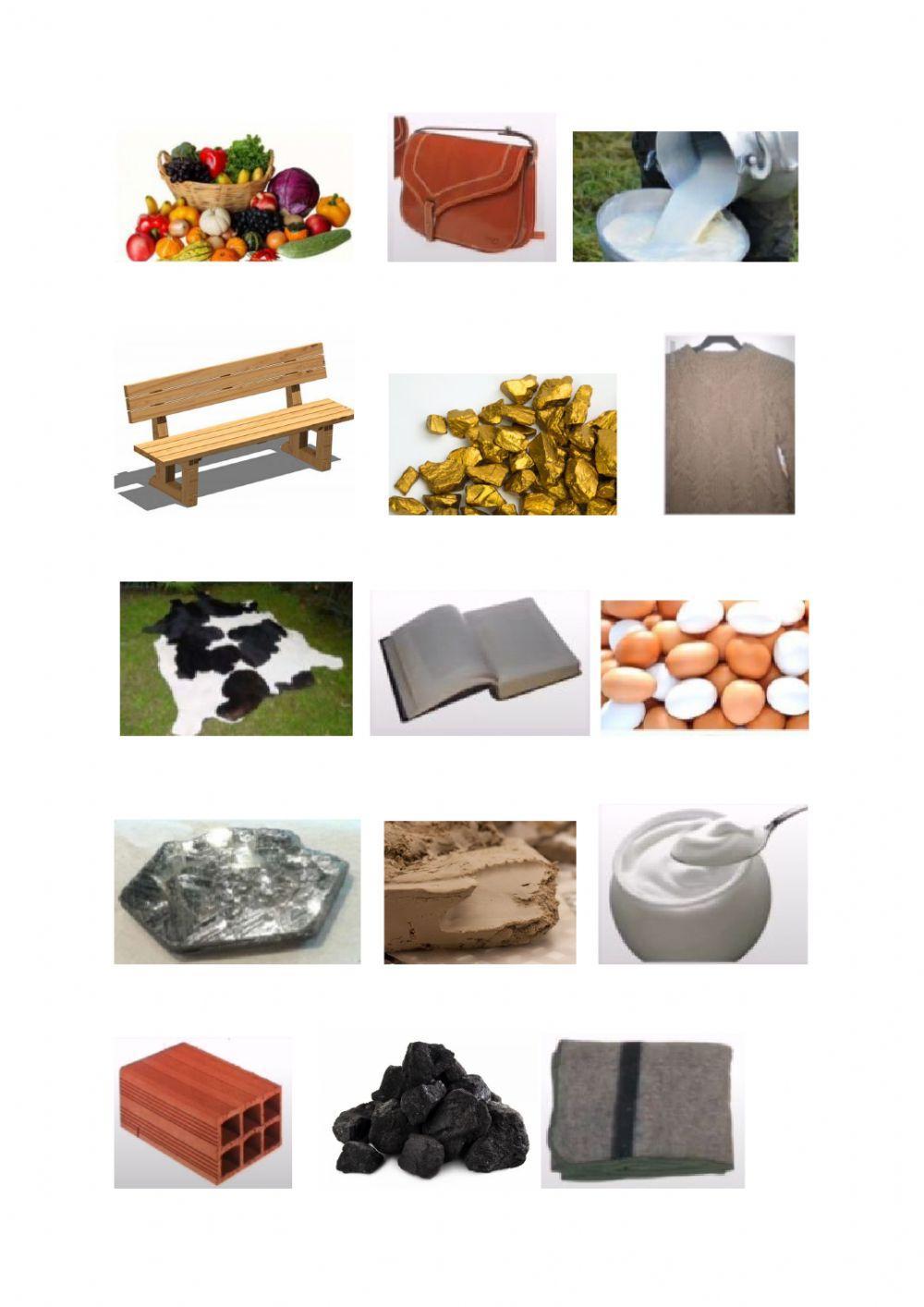 Materias primas y productos elaborados