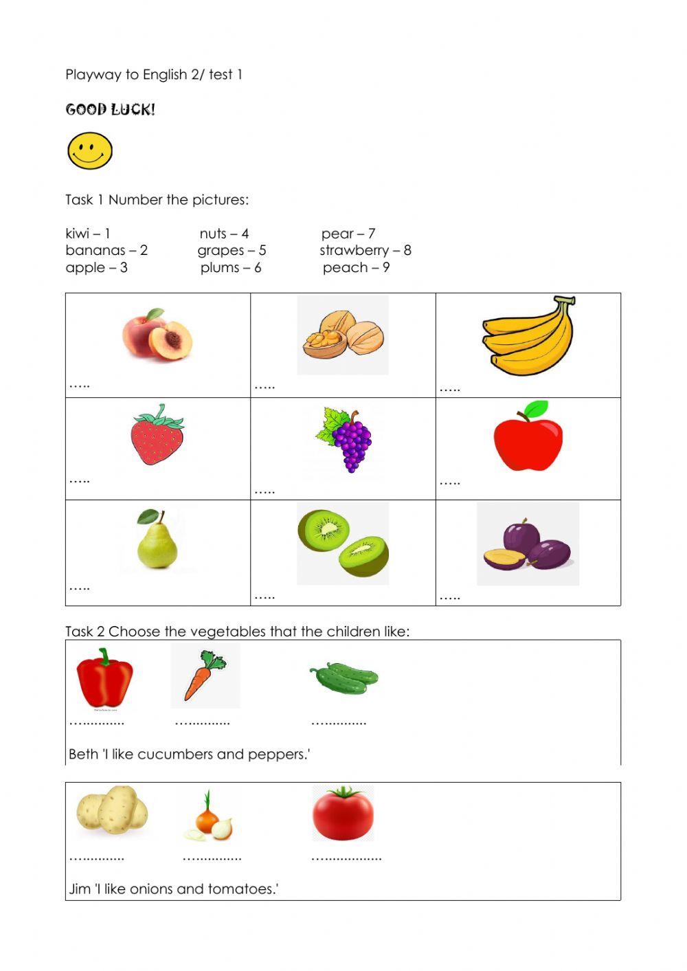 Test 1 Playway to English 2