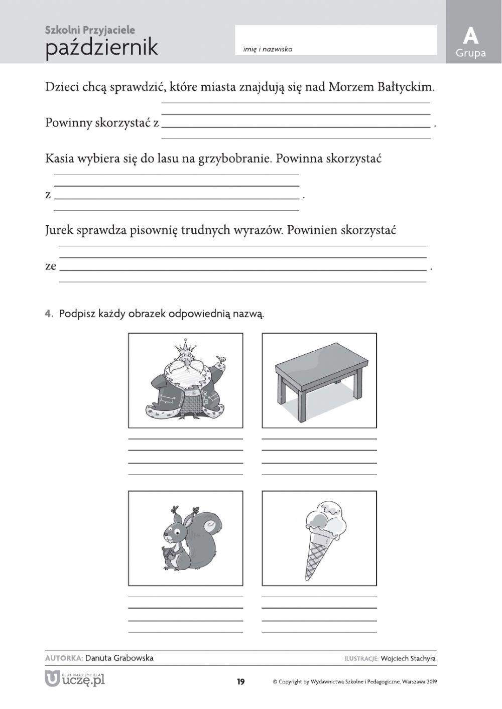 Sprawdzian Klasa 1 Edukacja Polonistyczna sprawdzian październik polski online exercise for | Live Worksheets