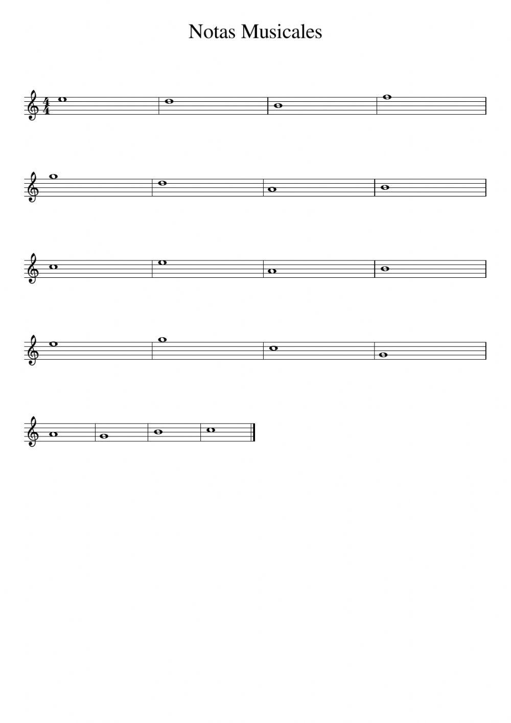 Notas musicales