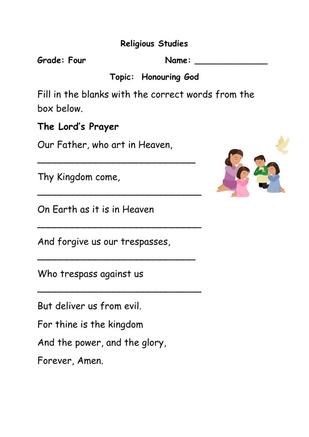 Honoring God (The Lord's Prayer)