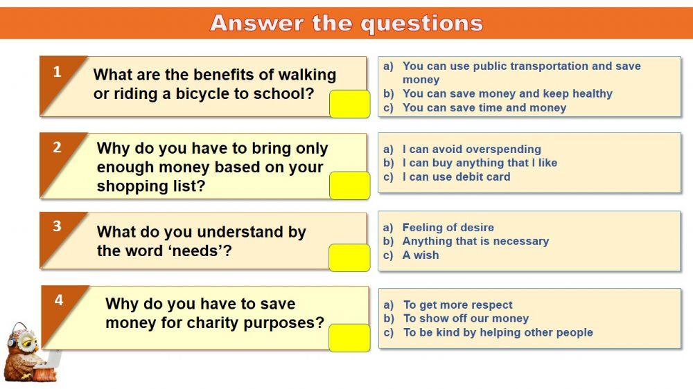 Saving money Worksheet 1