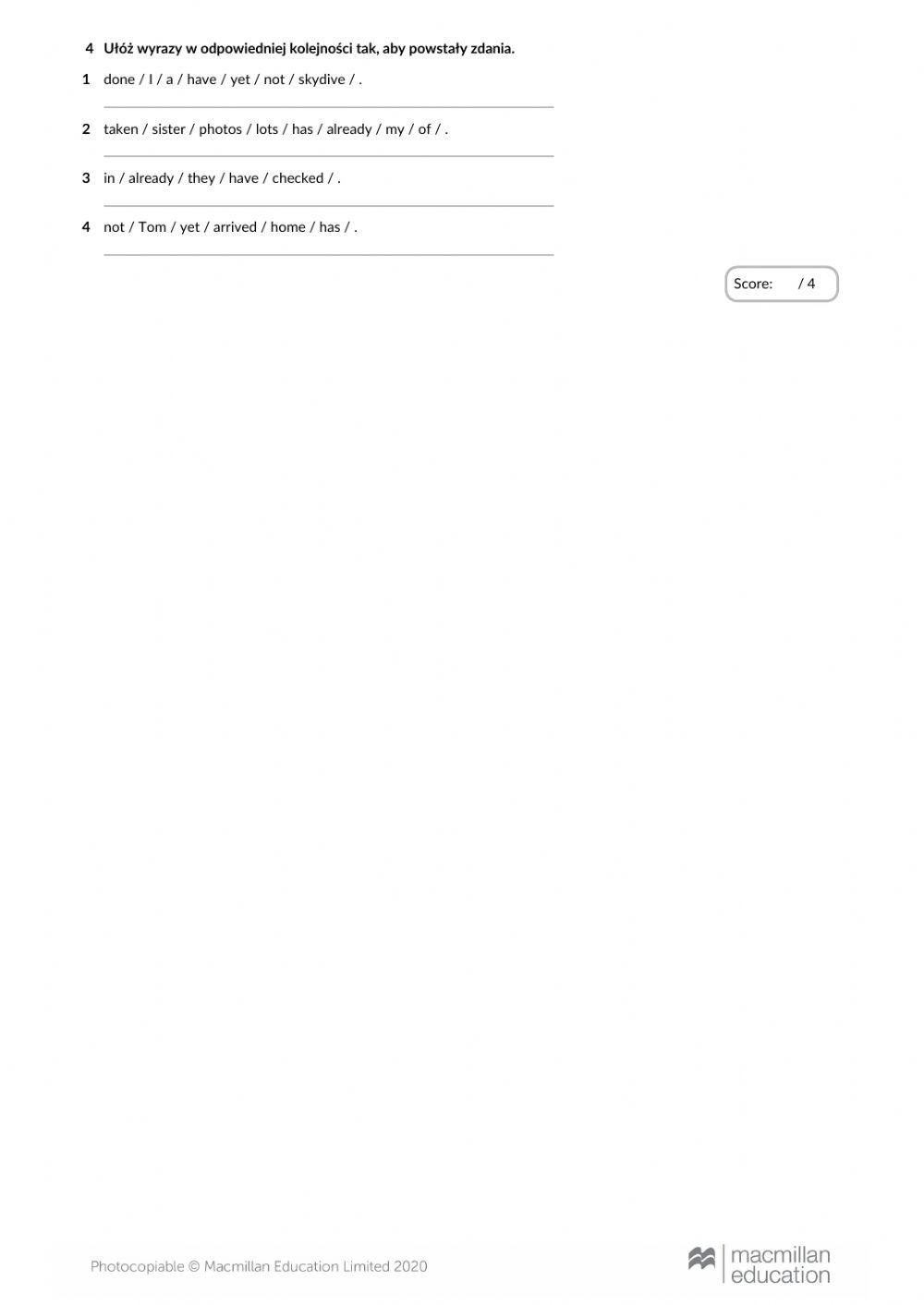 Brainy 7 short test lesson 1,2 unit 3.