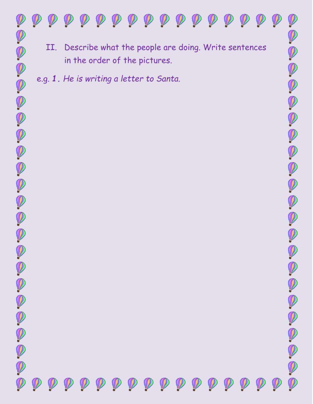 What are the people doing?