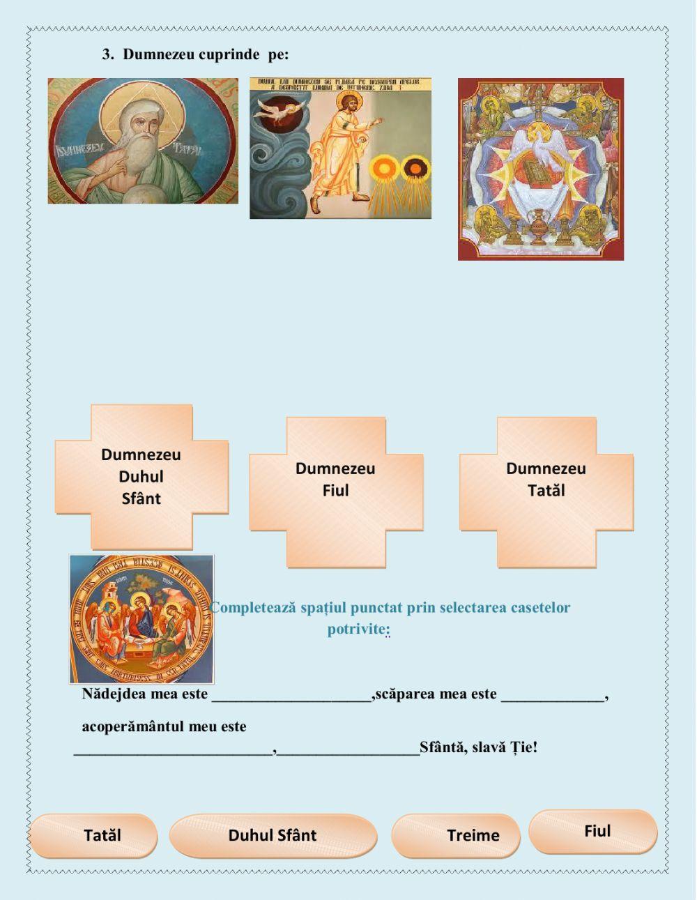 2. Dumnezeu ne iubește pe toți (fișă de lucru)