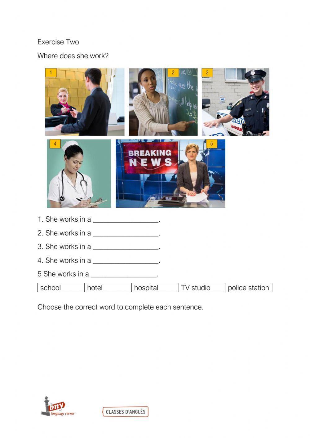 What does she do? Where does she work?