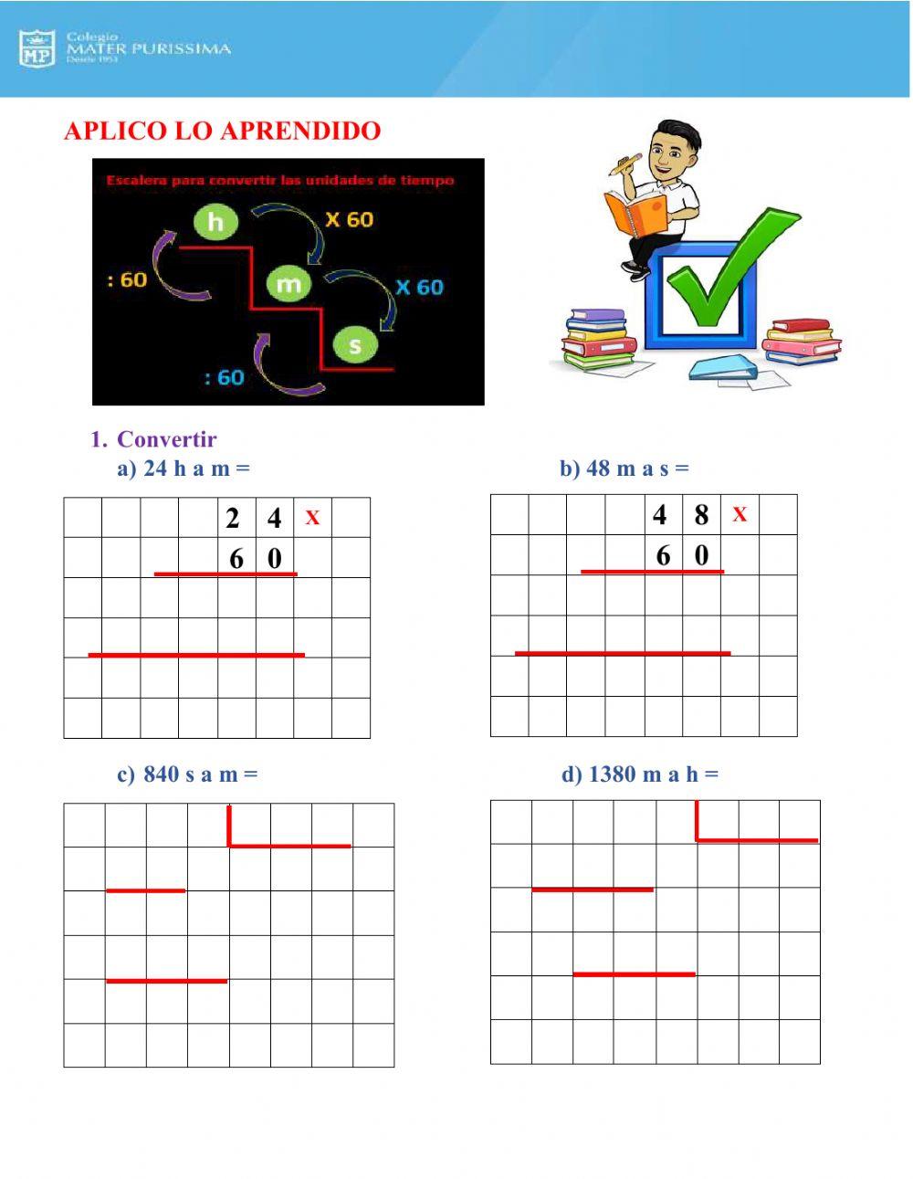 Ficha de conversiosnes tiempo