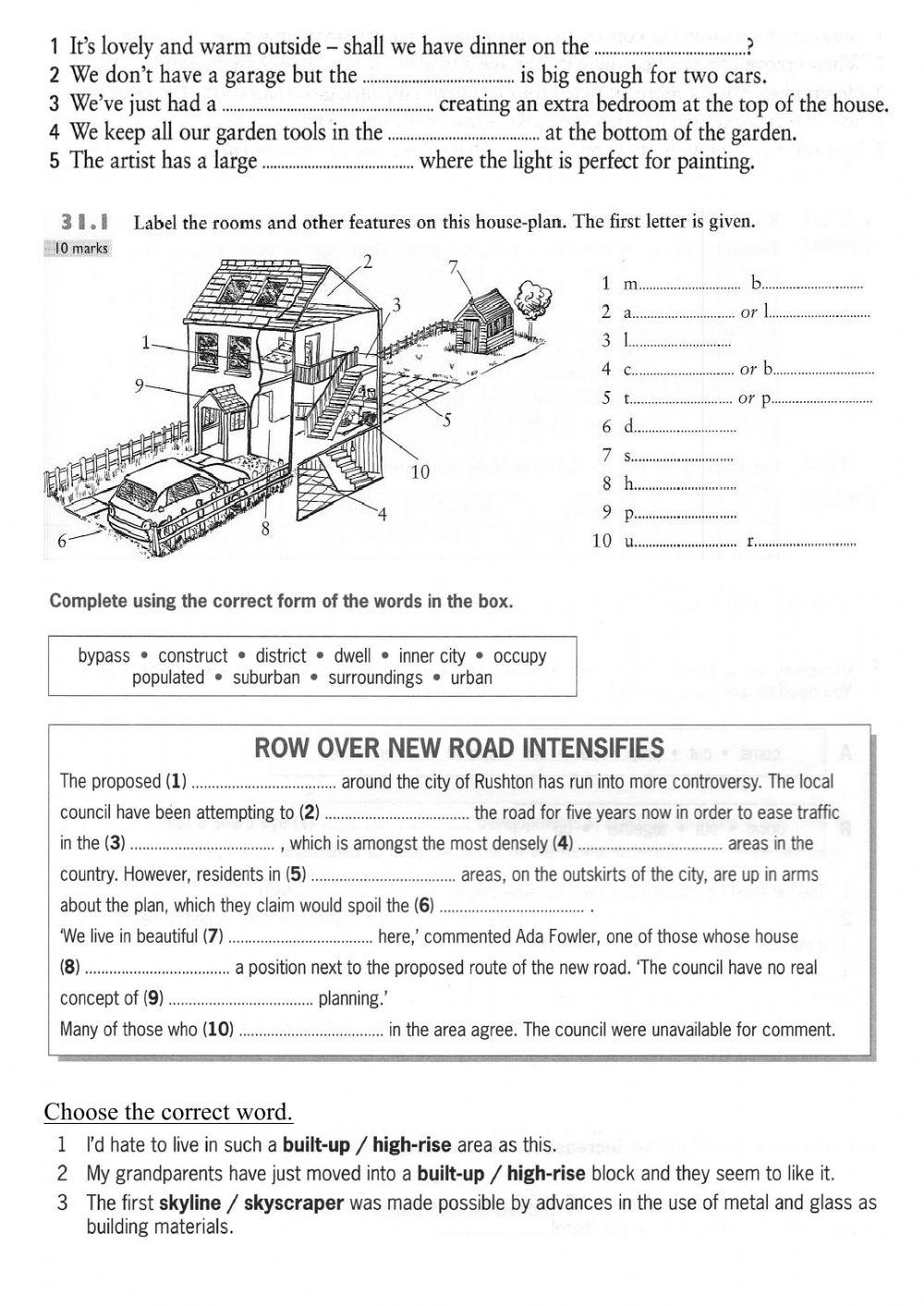 Buildings, houses and the home-B2-C1