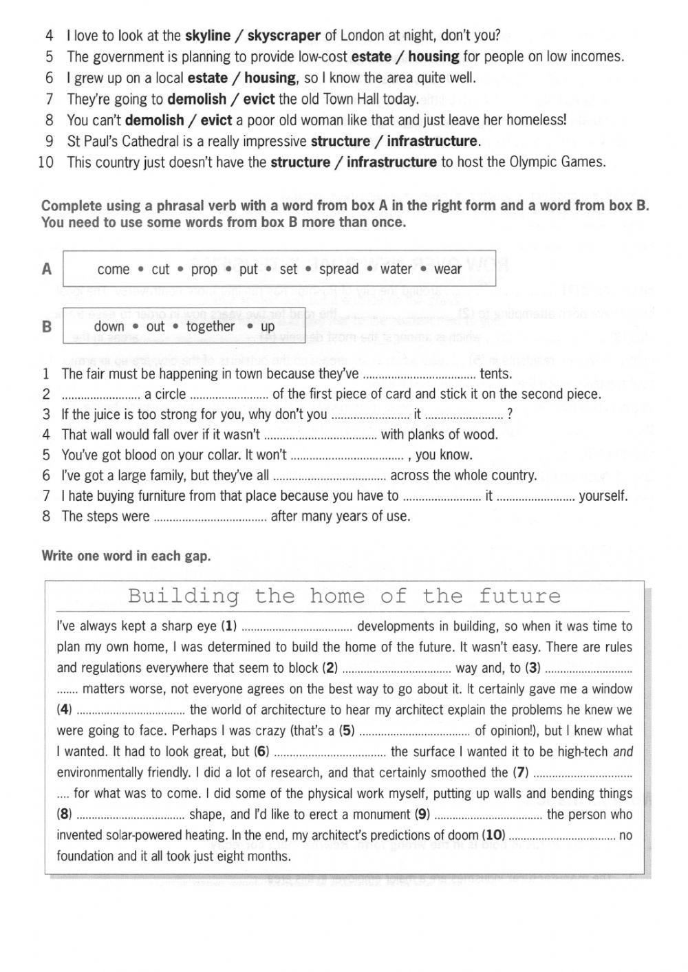 Buildings, houses and the home-B2-C1