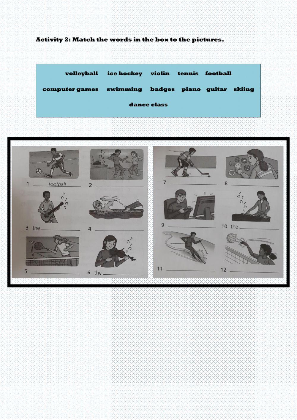 Free time Present Simple