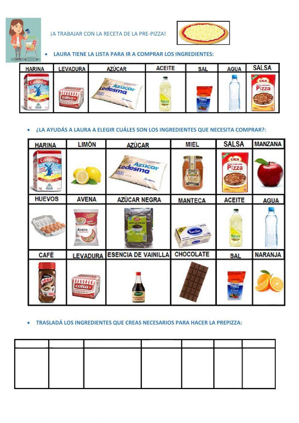 A trabajar con la receta de la prepizza