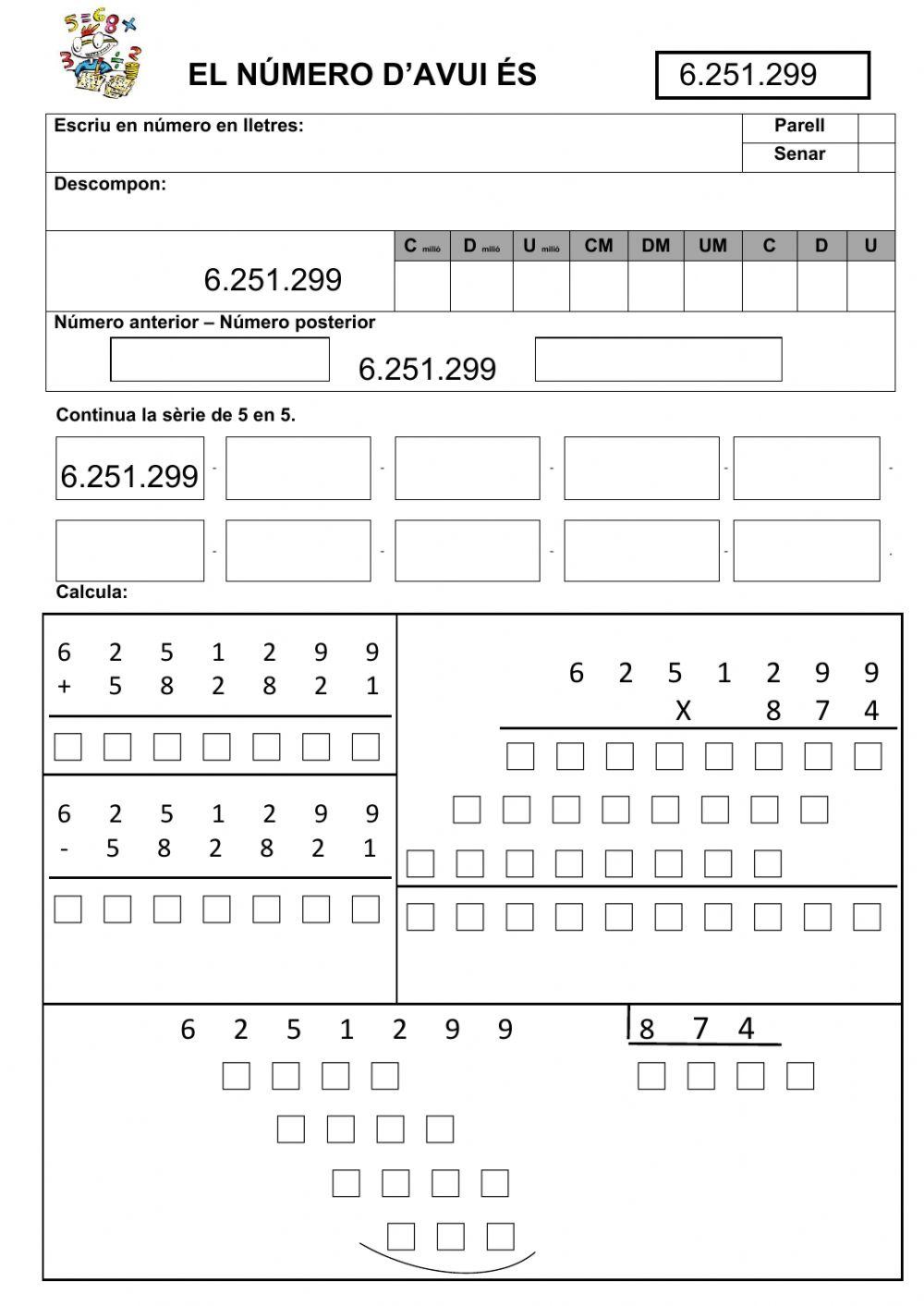 El número d'avui ...5