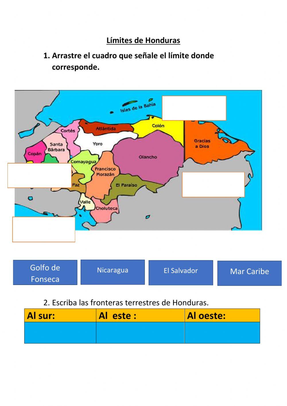 Límites de Honduras