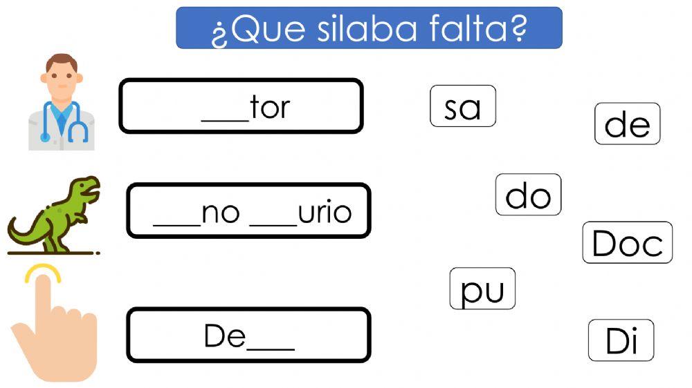 Que silaba falta?