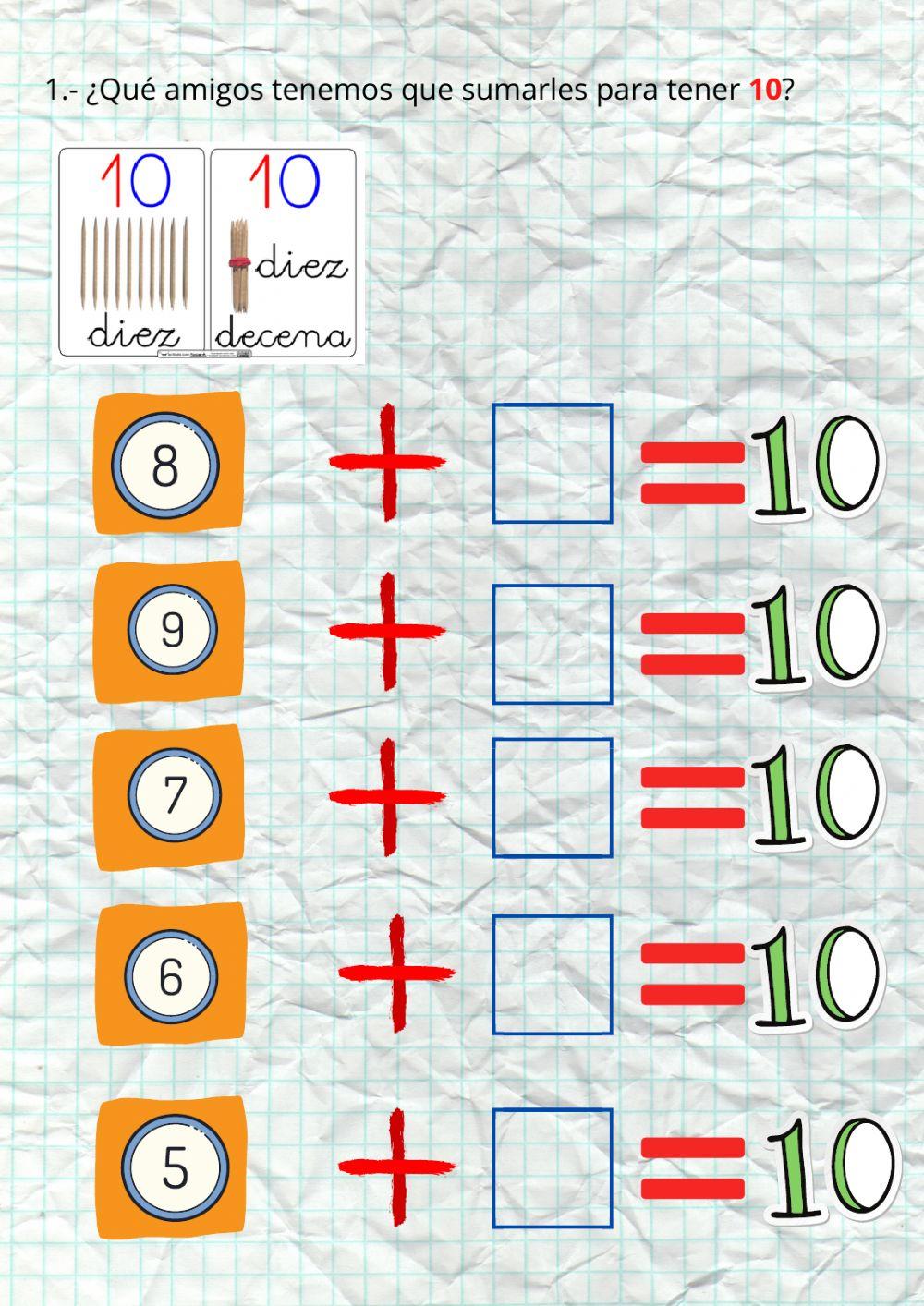 Escucha y escribe los números