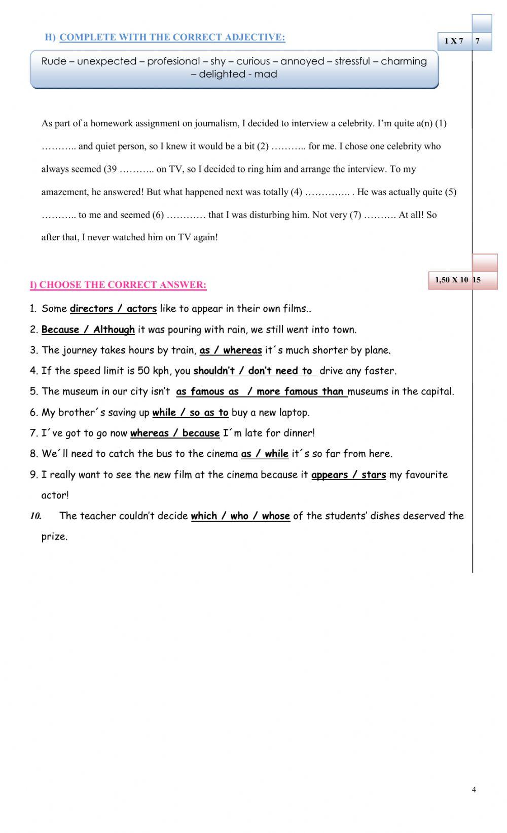 Prepare 5 (Final Exam)