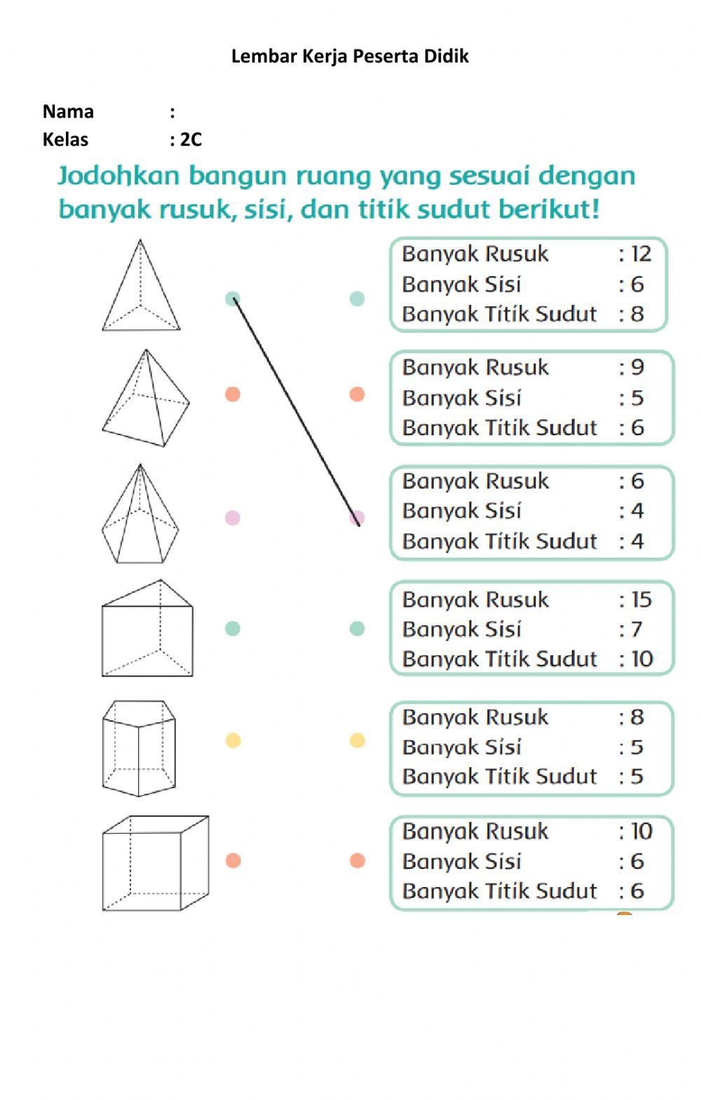 Menjodohkan bangun ruang