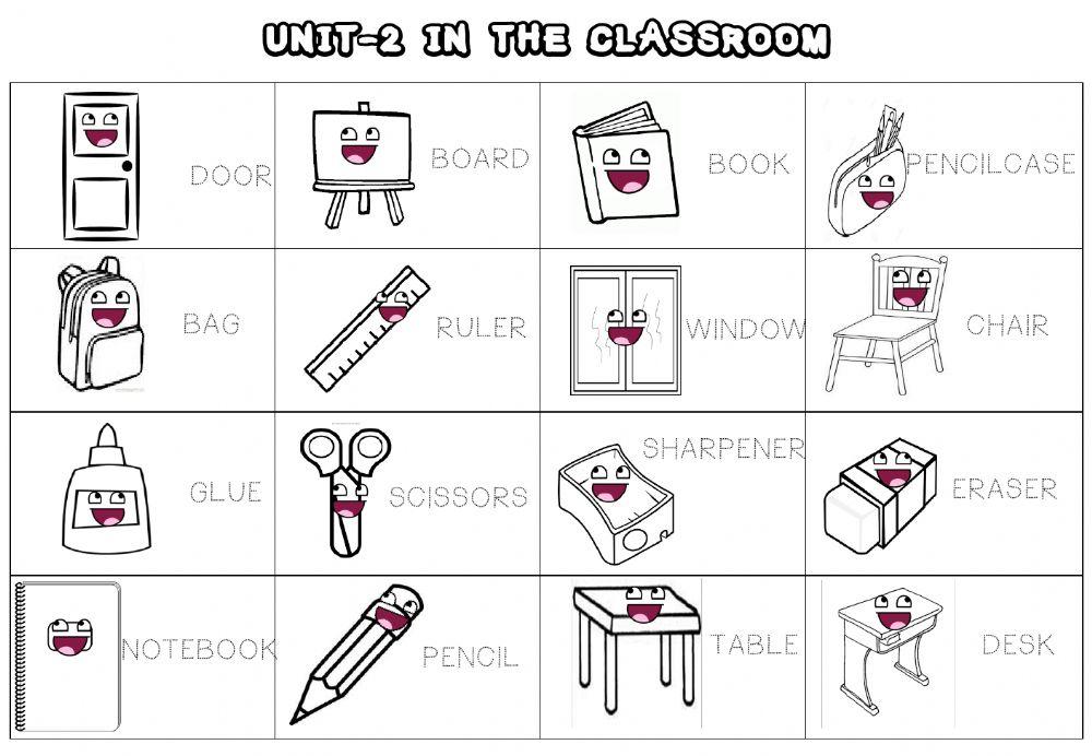 Classroom Objects Listening