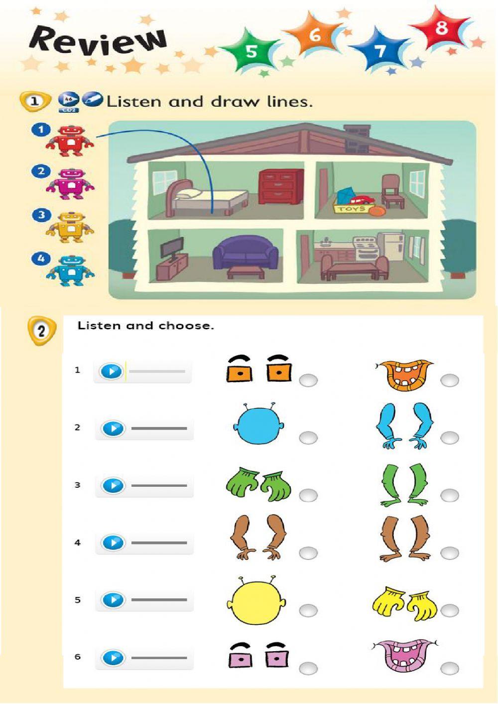 Place prepositions-body