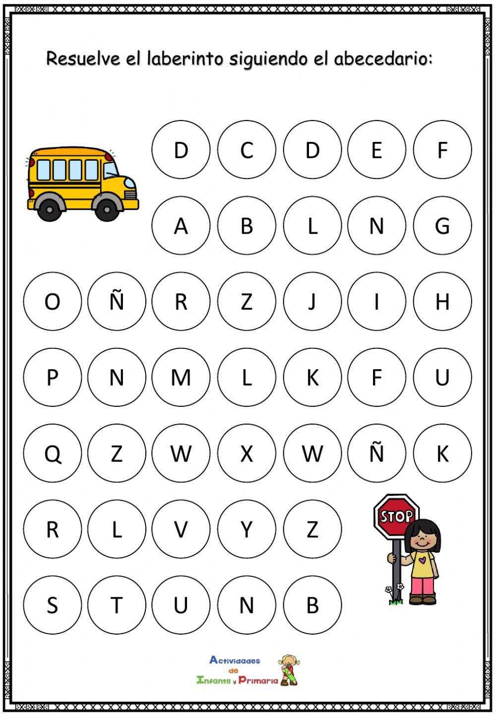 Laberinto del abecedario