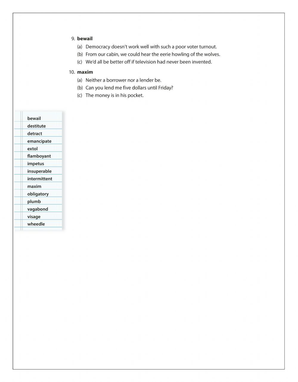 Ww9 lesson 1 IMAGES OF WORDS