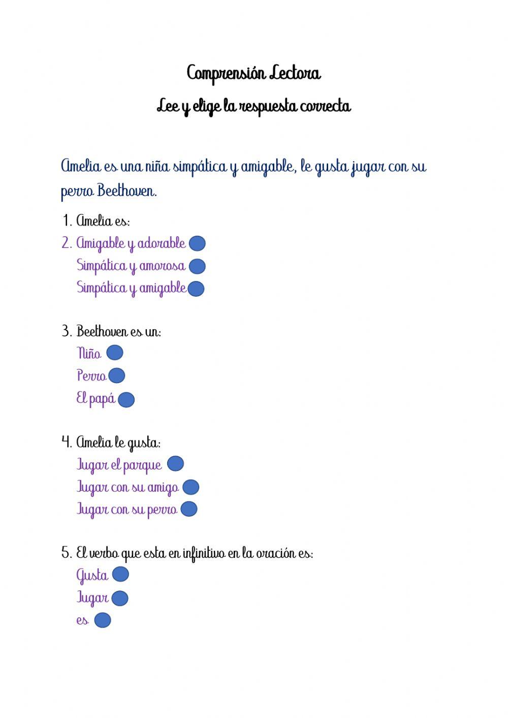 Comprensión Lectora