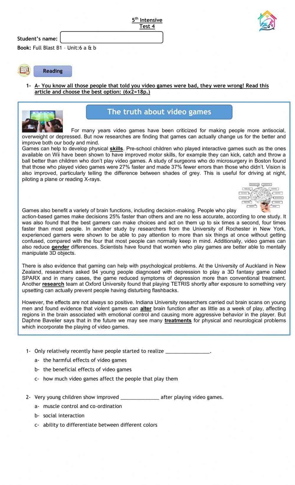 Ttest Unit 6 - American Full Blast B1